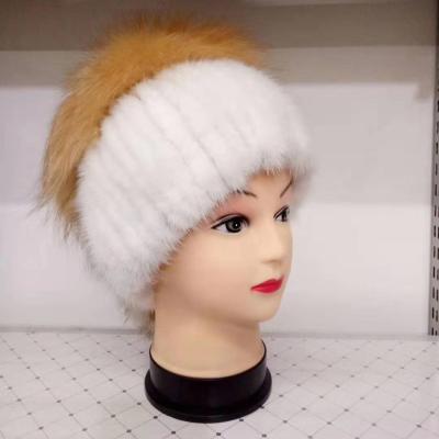 China Wholesale JOINT Style Female Warm Hats Russia Real Fur Hat for sale