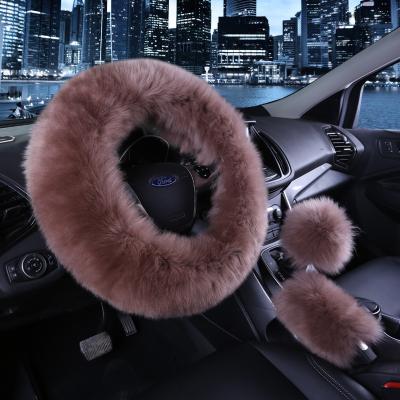 China Pure Steering Wheel Car Wool Warm And Comfortable Winter Eco - Friendly for sale