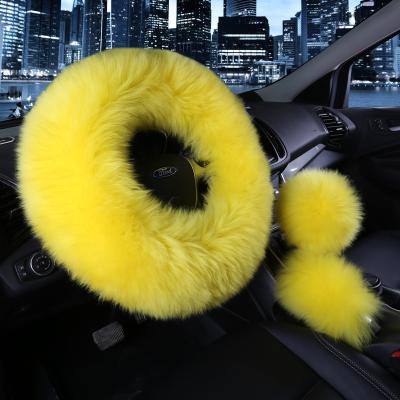 China 2020 new fall and winter car hubcap eco-friendly steering soft wool real warm for men and women for sale