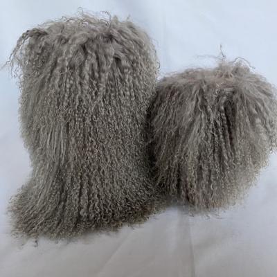 China Wholesale Cheap High Quality Lamb Fur Mongolia Wool Winter Factory Price Anti-Smell Warm Snow Boots for Women and Girls for sale