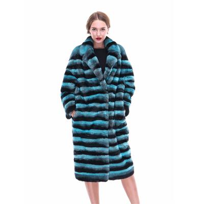 China Women's Winter Anti-Shrink Long Coat Rex Rabbit Fur Jacket Fur Coat for sale