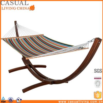 China Enjoy your life in popular backyard hot sale outdoor double quilted hammock with canopy for sale