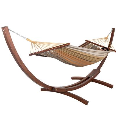 China Enjoy your life in the backyard one-stop service for omfortable free standing hammock bed with wooden stand for sale