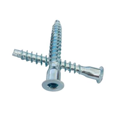 China Euro Confirmat Flat Screw Thread Multi Size Furniture Insert Screw for sale