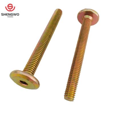 China Carbon Steel Flat Joint Connector Bolts JCB 6mm Furniture Bolt for sale