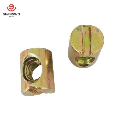 China Unsymmetrical Furniture Symetric Barrel Nut Furniture Nut for sale