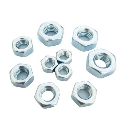 China din934 industry carbon steel general hex nut galvanized for sale