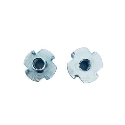 China General Industry White Zinc Four Prongs T Nut DIN1624 Factory Price for sale