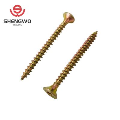 China Double flat head chipboard pozi chipboard flat head screws for sale