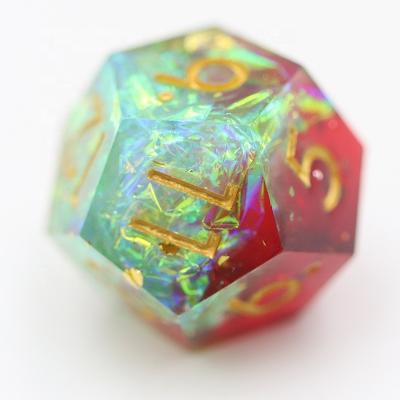 China Custom Dnd RPG Board Game Dnd Dice RPG Edge Dies Polyhedral Resin for sale