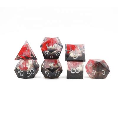 China DND Games Polyhedral Custom D&D Board Game Resin Edge Dies for sale