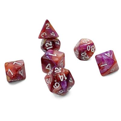 China Dnd Die Cut 4 Colors D&D Polyhedral Acrylic Dies for sale