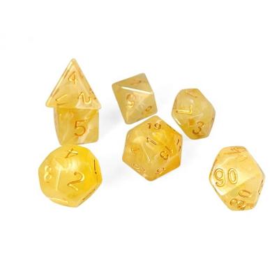 China Dnd Die Cut Polyhedral Dnd Swirl Dies Opp Acrylic Bag 16mm NC Translucent Resin RPG DND Sets 10 4-20sides Warranty; Round YSA-1 Yusun from GUA for sale