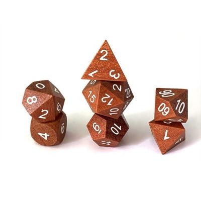 China DND Games DND Dice Set Wooden Dice Set 7pcs for sale