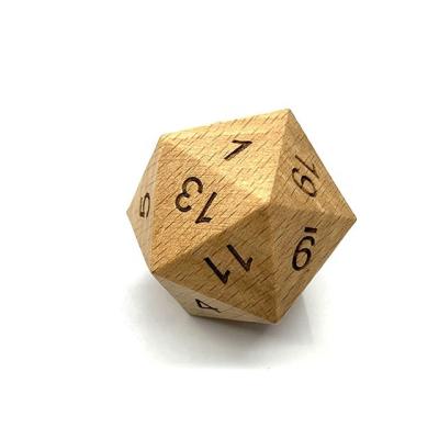 China Polyhedral DND Dice Sets Large Wooden for sale