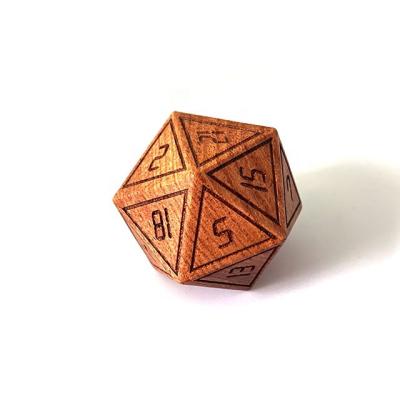 China DND Games Carve DND Large Polyhedral Wood for sale