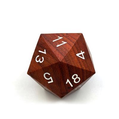 China DND Games Dungeon and Dragon Polyhedral Wood D20 CARVE for sale