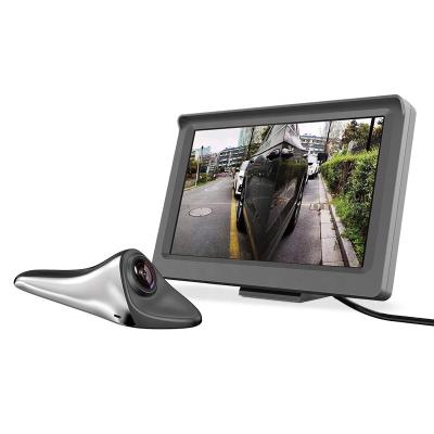 China 5 inch waterproof screen with blind spot mirror for cars set left and right side car camera with reverse cameras for cars for sale