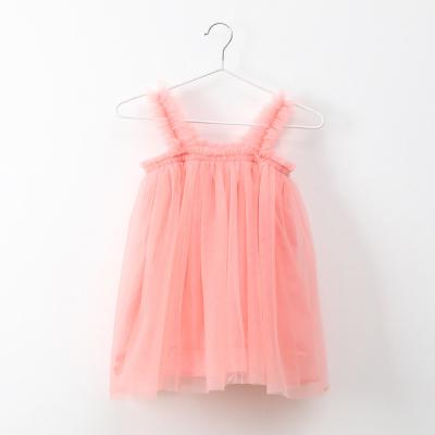 China New Breathable Summer Children's Solid Color Girls Clothing Toss Mesh Dress Tutu Skirt Birthday Party Dance Mesh Skirt Princess Skirt for sale