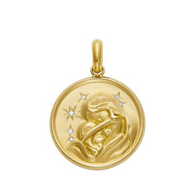 China Fashion Personality China Wholesale 18K Collana 18K Gold Pendant 13 Constellations Vintage Fashion Necklace for sale