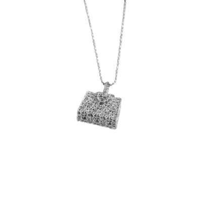 China Vintage factory selling personalized jewelry necklace gioielli 18K white gold bag pendant high quality design for sale