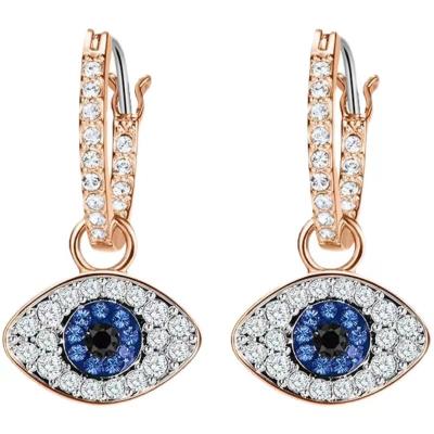 China New Design Ethnic Made Fashion Jewelry Stud Earrings Gioielli 925 Silver Devil's Eye Charm Casual Girls Earring Outdoor Earrings for sale