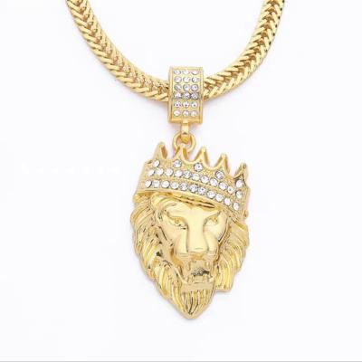 China European and American large gold chain necklace punk jewelry manufacturers tide street styles personality multiple hip hop pendant for sale