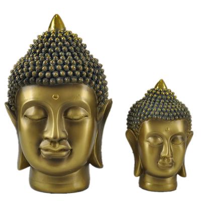 China Europe Home Decoration Fiberglass Buddha Sculpture Statue Resin Religious Buddha Head for sale