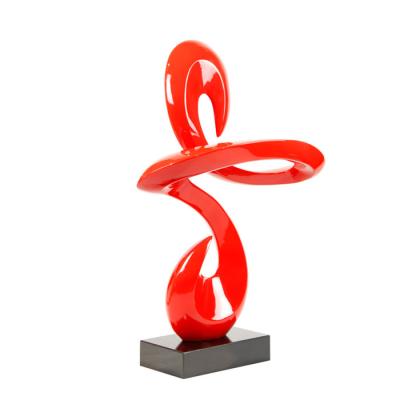 China Europe factory supply Modern famous red abstract sculpture for sale