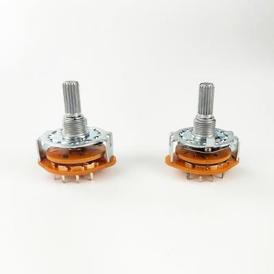 China Factory Supply RS25 Series Small Band Switch Rotary Switch Potentiometer Volume Directly for sale