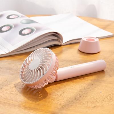 China 180 Degree Rotation 180 Degree Fan Mute Desk Mini Fan Charging Usb Small Desktop Fan Handheld Rotating Portable Household USB+ 18650 Lithium Battery for sale