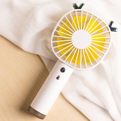 China Creative Strong Wind Small Handheld Mini USB Fan Cute Cartoon Fan Portable Charging Gift for sale