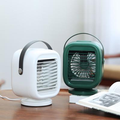 China Large capacity battery Lefeng water cooling rotating fan 2000 mAh portable desktop air conditioning fan flameout customizations for sale