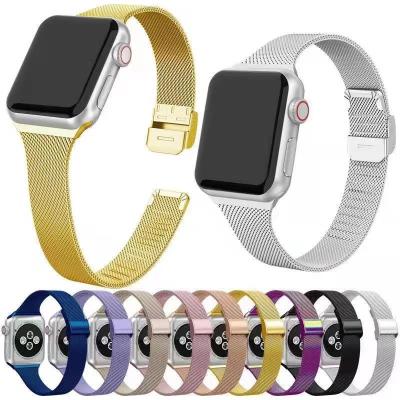 China Wholesale Price Stainless Steel Sports Watch Belt Watchband Stainless Steel Watchband For Apple iWatch Se 5 Series 38MM 40MM 42MM 44MM for sale