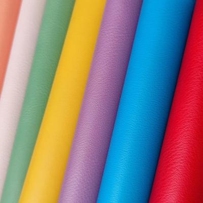 China Abrasion-Resistant fabric grain pu pvc synthetic leather nonwoven fabric leatherette fabric for sale