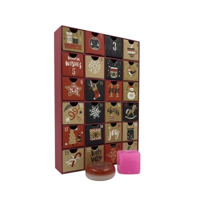 China Recycled Materials Wholesale Blank Chocolate Advent Calendar Box Christmas Advent Calendar Custom Kids Gift for sale