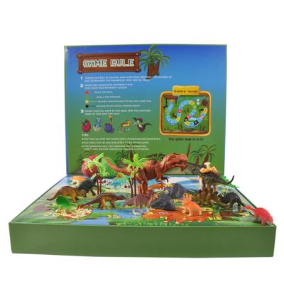 China Gift China Factory Custom 24 Days Countdown Christmas Dinosaur 2020 Panel Kids Shape Advent Calendar Gift Game House Set for sale