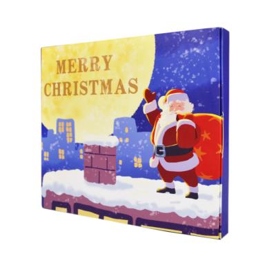 China With Door Custom Design Couple Christmas Holiday Toy Advent Calendar Cardboard Gift Box for sale