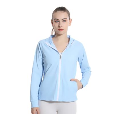 China Breathable Long Sleeve Sports Jacket Women Zip Up Fitness Yoga Shirt Winter Gym Warm Top Activewear Running Coats Workout Clothes Woman for sale