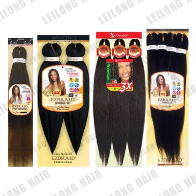 China Ez Crochet Braid Hair Elephant Synthetic Braid Hair Extensions Pre-Stretched Easy Crochet Braid Extension Big Bundles Yaki Synthetic Braid Hair Extensions For Black White Women for sale