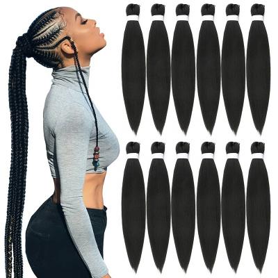 China Ez Braid Crochet Hair Synthetic Elephant Braids Hair Extensions Pre-Stretched Braiding Hair EZ Braid Ombre Expression Easy Braiding Pre Stretched Ombre African Pre Stretched Hair Extensions for sale