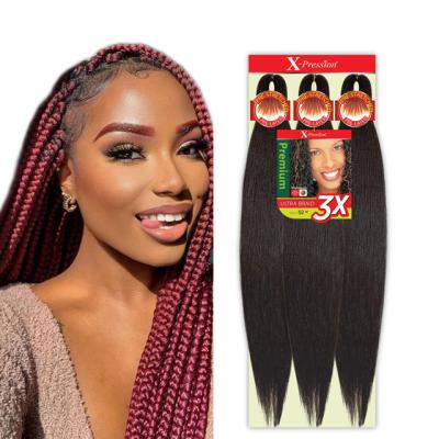 China Ez Pre-stretched Synthetic 3x Yaki Wholesale Cheap Braiding Hair Best Easy Jumbo Crochet Ez Pre-stretched Phrase Pre Stretched Braiding Hair Pre Stretch for sale