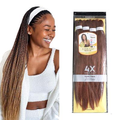 China Synthetic Ez Braid Crochet Hair Elephant Braids Hair Extensions Wholesale Hot Selling Synthetic 4X Ombre Braid Prestretched EZ Pre-Stretched Easy Braid Hiar Braid Extension hair for sale