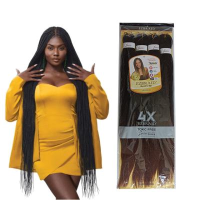 China Ez Braid Crochet Hair Synthetic Elephant Braids Hair Extensions Wholesale Prestretched 3X Color Expression Hair Ombre Ruwa Braiding Synthetic Soild Braids Hair EZ Braiding Hair for sale