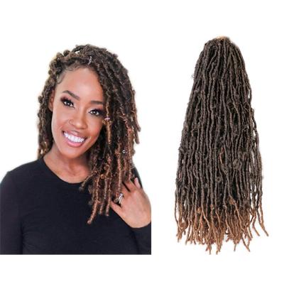 China Butterfly Faux Locs Sellers Butterfly Locs toupee14 18 24 inch Short Crochet Hair Hot Selling Pre-twisted Water Waves Pre Stretched Extensions Passion for sale