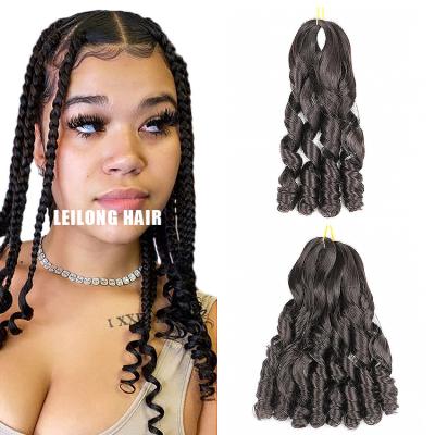 China High Quality With Low Price Spiral Curly Hair Loose Curl Synthetic Loose Bouncy Deep Wave Crochet Braids Hair Extensions Trendy Wave Hairstyle for sale