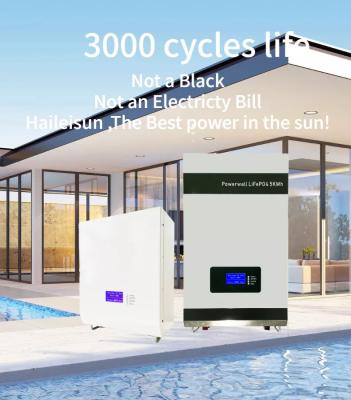 China Household Home Energy Storage Battery 48V / 51.2V Lifepo4 Battery Powerwall for sale