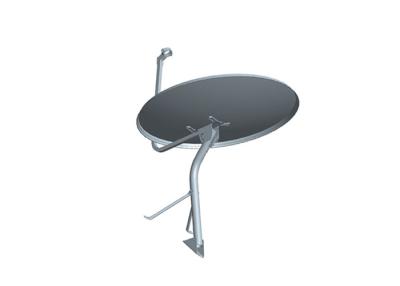 China 37.5dBi Gain Ku-Band Antenna , Ku Band Satellite Antenna Pedestal / Wall Mounted for sale