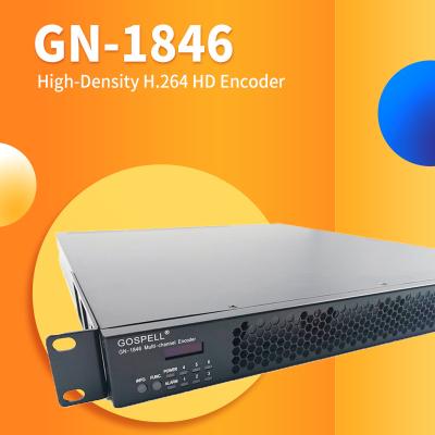 중국 복음 GN-1846 12-Ch H.264 HD 인코더 HDMI 입력 옵션 방송 기능이 있는 디지털 TV 인코더 판매용