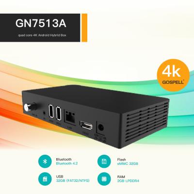 Китай Коробка 10,0 ROM 2.4G/5GHz WiFi RAM 32GB Allwinner H6 2GB андроида ядра 4K квадрацикла умной коробки гибридная DVB S2 STB ТВ продается